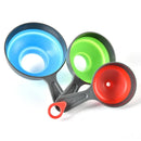 GobekUsa Kitchen Funnel Set: Wide/Narrow Mouth, Folding, Three-Piece for Jam, Oil Drain & More