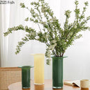 GobekUsa Jade Trumpet Glass Vase Hydroponics Flower Pot Desk Decoration