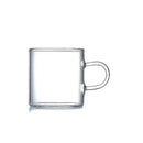 GobekUsa 2PC 120ml Glass Handle Coffee Cup Tea Mug Set for Milk Beer Juice