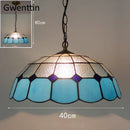 GobekUsa Diamond Square Stained Glass Pendant Light for Home Decor and Lighting