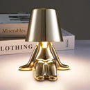 GobekUsa Little Golden Man Table Lamp - Art Decor Night Light for Living Room and Children's Room