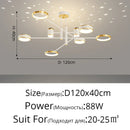 GobekUsa LED Chandelier: Modern Smart Remote Ceiling Light for Living Room Bedroom Dining Kitchen
