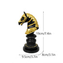 GobekUsa Chess Figurines: 30cm International Chess Set for Home Decor