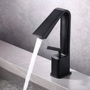 GobekUsa Brush Gold Basin Faucet Single Lever Hot Cold Mixer Sink Tap Vanity