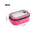 GobekUsa Kids 2-Layer Bento Lunch Box, Microwaveable Food Container for School & Outdoor Activities