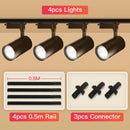 GobekUsa COB Chandelier Track Ceiling LED Spotlights for Living Room, Store Rail Lighting