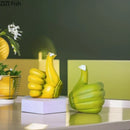 GobekUsa Banana Fist Thumbs-up Resin Statue Desk Ornament for Room Decor