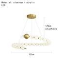 GobekUsa Acrylic LED Chandelier: Modern Living Room Pendant Lamp