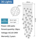 GobekUsa Gold Crystal Staircase Chandelier | Luxury Indoor Lighting Fixtures