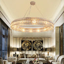 GobekUsa Crystal Circle Pendant Chandelier - Luxury Lighting for Interior Decoration