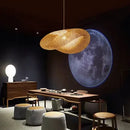GobekUsa Bamboo Wave Pendant Lights - Handmade Rattan Shade for Indoor House Lighting