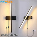 GobekUsa LED Wall Sconce Rotatable Bedside Lamp for Bedroom & Living Room