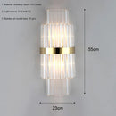 GobekUsa Crystal LED Wall Lamp Modern Luxury Light Gold Sconces for Living Room Bedroom