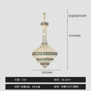 GobekUsa Crystal Chandelier for High-End Designer Duplex Living Room