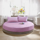 GobekUsa Cotton Round Bed Sheet Set with Elastic Band, Soft & Skin-Friendly Fitted Sheets