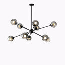 GobekUsa Glass Chandelier with Metal Frame for Parlor, Dining Room, and Bedroom Lighting