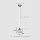 GobekUsa Cracked Glass LED Pendant Light for Cafe Bar Kitchen Living Room