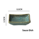 GobekUsa Ceramic Dinnerware Set - Japanese-Inspired Kiln Change Plates and Bowl