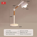 GobekUsa Adjustable Wood Desk Lamp for Children's Study, Office, Bedroom - LED Reading Light