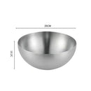 GobekUsa Stainless Steel Mixing Bowls Set for Soup Salad Noodle Ramen Rice