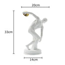 GobekUsa Discus Thrower Resin Sculpture Athlete Desk Decoration Ornaments