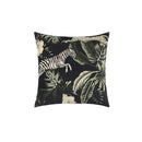 GobekUsa Jungle Cartoon Print Velvet Cushion Cover - Hawaiian Decor for Sofa