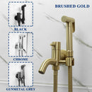GobekUsa Brass Dual Purpose Bidet Faucet Set for Bathroom Sprayer and Shower