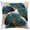 GobekUsa Blue Floral Cushion Cover 45x45cm for Modern Home Decor & Office Sofa