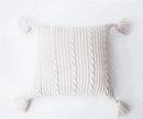 GobekUsa Knit Pillow Case 45x45cm Soft Decorative Cushion Cover Tassels Sofa Bed