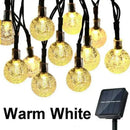GobekUsa Crystal Fairy Solar String Lights: 8 Modes Waterproof Outdoor Patio Decor.