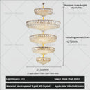 GobekUsa Crystal Living Room Chandelier: Modern Luxury High-Rise Villa Personality Creative Hotel Décor
