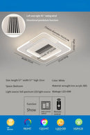 GobekUsa LED Bladeless Ceiling Fan with Remote Control for Modern Living Room