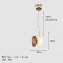 GobekUsa Glass Indoor Pendant Lights for Dining Room Kitchen Bar Shop