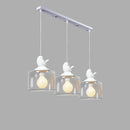 GobekUsa Bird LED Glass Chandeliers - Modern Creative Restaurant Ceiling Lights