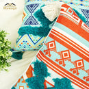 GobekUsa Bohemian Floral Throw Pillow Cover with Tassels