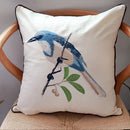 GobekUsa Butterfly & Dragonfly Sofa Cushion Cover, European Embroidered Design