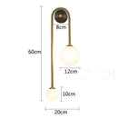 GobekUsa Glass Ball LED Wall Light Modern Brass Decor for Bedroom Living Room