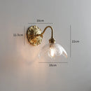 GobekUsa Frosted Glass LED Wall Light Switch Socket Copper Lampara Pared