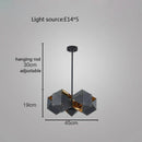 GobekUsa Cube LED Pendant Light: Art Deco Hanging Lamp for All-Match Style