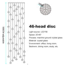 GobekUsa Crystal Ball LED Chandelier for Modern Living Room & Bedroom décor
