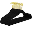 GobekUsa 45CM Flocking Hanger: Non-Slip Velvet Trousers Rack for Clothing Store