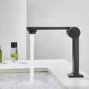 GobekUsa Black Gold Basin Faucet Deck Mounted Mixer Tap for Modern Bathroom Sink