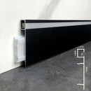 GobekUsa LED Aluminium Profile Baseboard 1M/2M Linear Light Bar for Surface Mounted Skirting