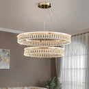 GobekUsa Crystal Chandelier: Modern LED Lighting for Luxurious Living Room, Dining Room, Bedroom