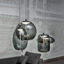 GobekUsa Glass Chandelier Knot Pendant Lamp for Bedroom Kitchen Dining Room