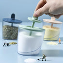 GobekUsa ABS Spice Jar Set with Spoon for Salt Sugar Pepper Powder