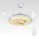 GobekUsa Dimmable Smart Home Bedroom Ceiling Fan Light with Remote Control