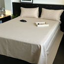 GobekUsa Luxe Cotton Satin Stripe Bed Sheet Set with 2 Pillowcase