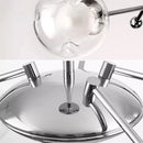 GobekUsa Glass Ball LED Chandelier Chrome Pendant Lamp for Home Decor