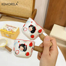 GobekUsa Italian Ceramic Measuring Cups - Set of 3 | Espresso Extraction, Milk Cup with Scale